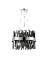 ORI8949PN_SM Orion 10 Light Ceiling Pendant Polished Nickel_Smoked