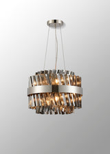 ORI8949PN_SM Orion 10 Light Ceiling Pendant Polished Nickel_Smoked