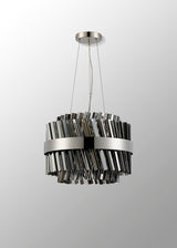 ORI8949PN_SM Orion 10 Light Ceiling Pendant Polished Nickel_Smoked