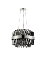 ORI8949PN_SM Orion 10 Light Ceiling Pendant Polished Nickel_Smoked