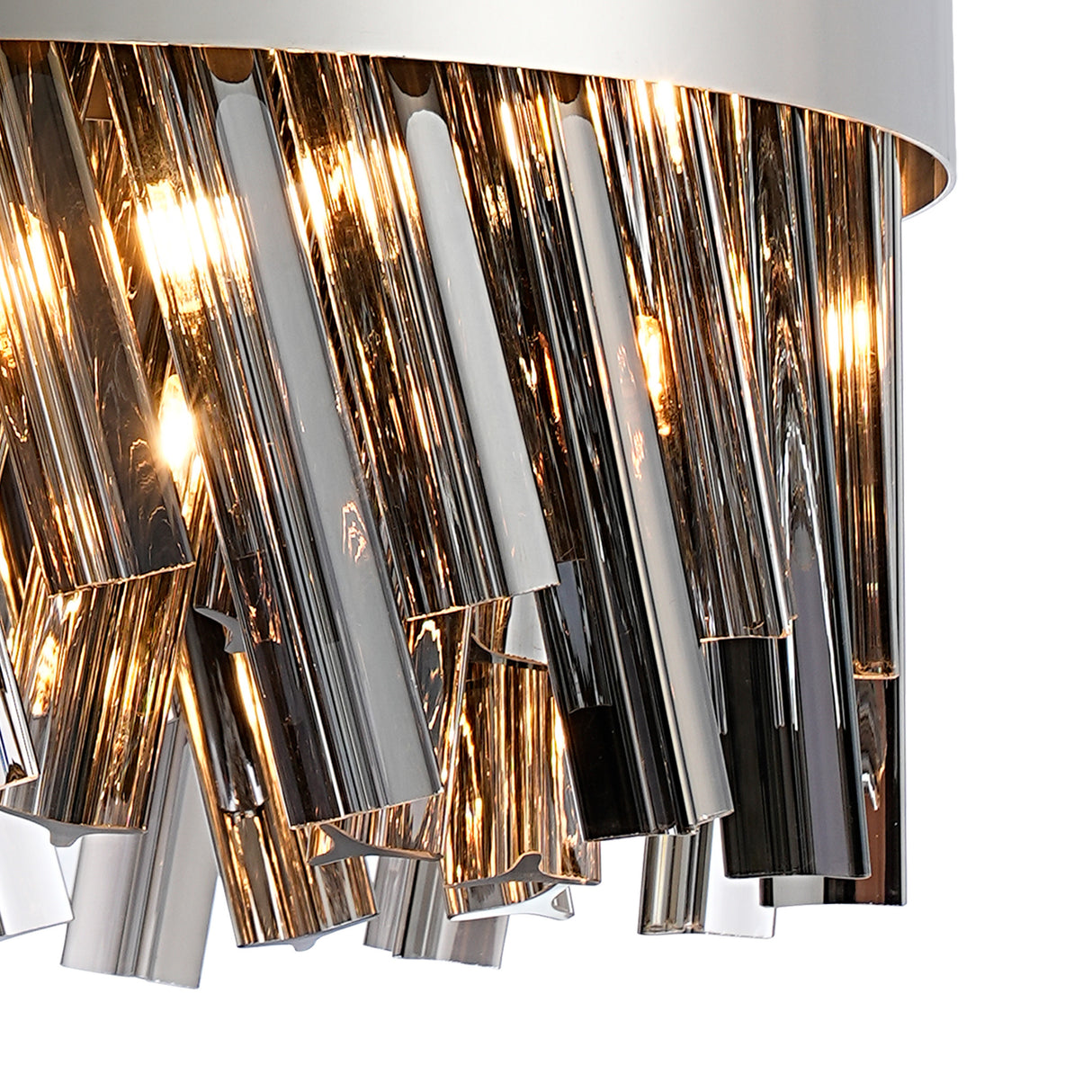 ORI8949PN_SM Orion 10 Light Ceiling Pendant Polished Nickel_Smoked