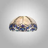 OSL4727 Osla 30cm Non-electric Shade in a Blue/Black/Amber/Grey/Clear Finish and Blue Crystal