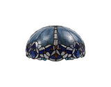 OSL4727 Osla 30cm Non-electric Shade in a Blue/Black/Amber/Grey/Clear Finish and Blue Crystal