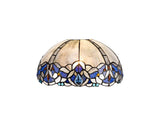 OSL4727 Osla 30cm Non-electric Shade in a Blue/Black/Amber/Grey/Clear Finish and Blue Crystal