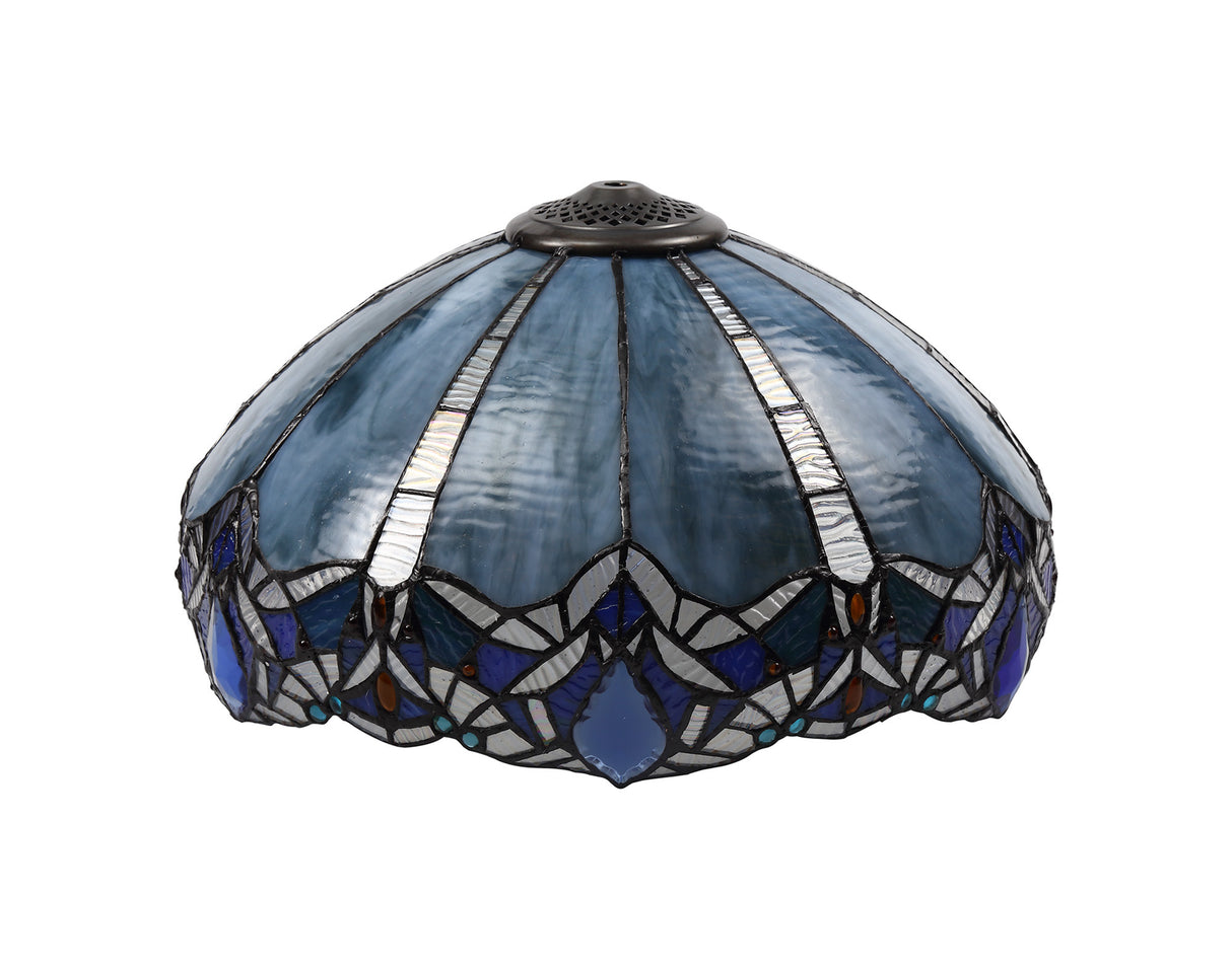 OSL5727 Osla 40cm Shade Only in a Blue/Black/Amber/Grey/Clear Finish and Blue Crystal