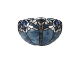 OSL6727 Osla 30cm Wall Lamp 2 Light in a Blue/Black/Amber/Grey/Clear Finish and Blue Crystal