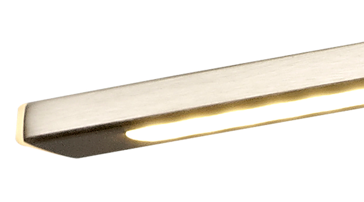 PIN2387 Pincoya Small 1 Arm Wall Lamp/Picture Light 6W LED in a Satin Nickel/Frosted Finish