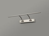 PIN4387 Pincoya Small 2 Arm Wall Lamp/Picture Light 14W LED in a Satin Nickel/Frosted Finish