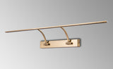 PIN5387 Pincoya Large 2 Arm Wall Lamp/Picture Light 16W LED in a Satin Nickel/Frosted Finish