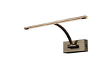 PIN6387 Pincoya Small 1 Arm Wall Lamp/Picture Light 6W LED in a Bronze/Frosted Finish