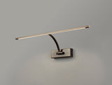 PIN7387 Pincoya Large 1 Arm Wall Lamp/Picture Light 10W LED in a Bronze/Frosted Finish