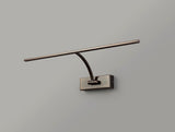 PIN7387 Pincoya Large 1 Arm Wall Lamp/Picture Light 10W LED in a Bronze/Frosted Finish