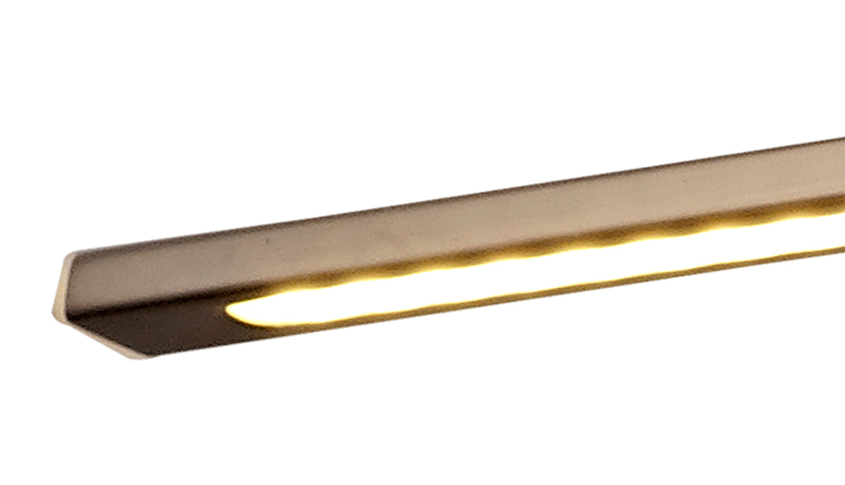 PIN7387 Pincoya Large 1 Arm Wall Lamp/Picture Light 10W LED in a Bronze/Frosted Finish