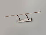 PIN9387 Pincoya Large 2 Arm Wall Lamp/Picture Light 16W LED in a Bronze/Frosted Finish