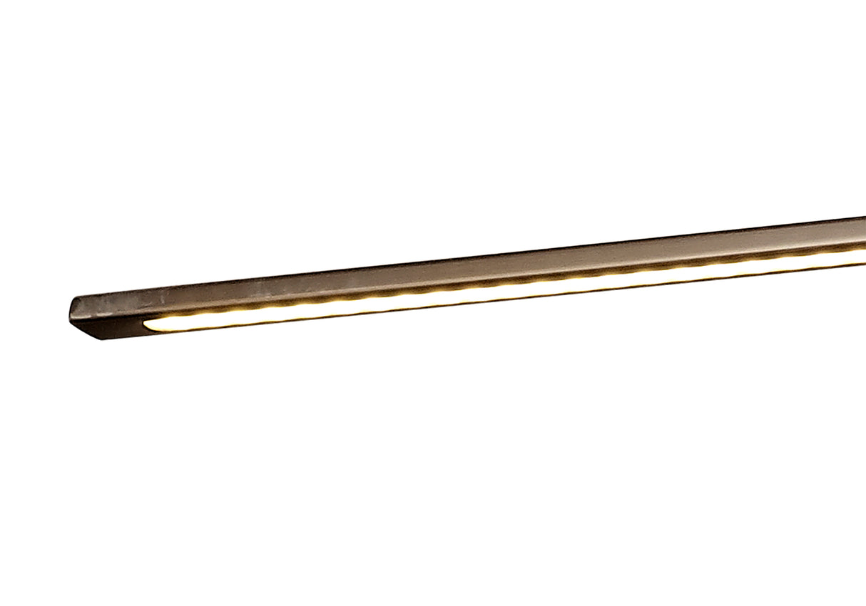 PIN9387 Pincoya Large 2 Arm Wall Lamp/Picture Light 16W LED in a Bronze/Frosted Finish