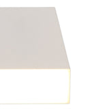 POL2837 Pollux Surface Square Spotlight 9cm 10W LED in a Sand White/Frosted White Finish