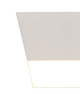 POL2837 Pollux Surface Square Spotlight 9cm 10W LED in a Sand White/Frosted White Finish