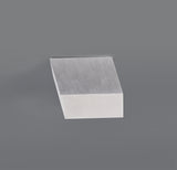 POL3837 Pollux Surface Square Spotlight 9cm 10W LED in a Satin Alum./Frosted White Finish