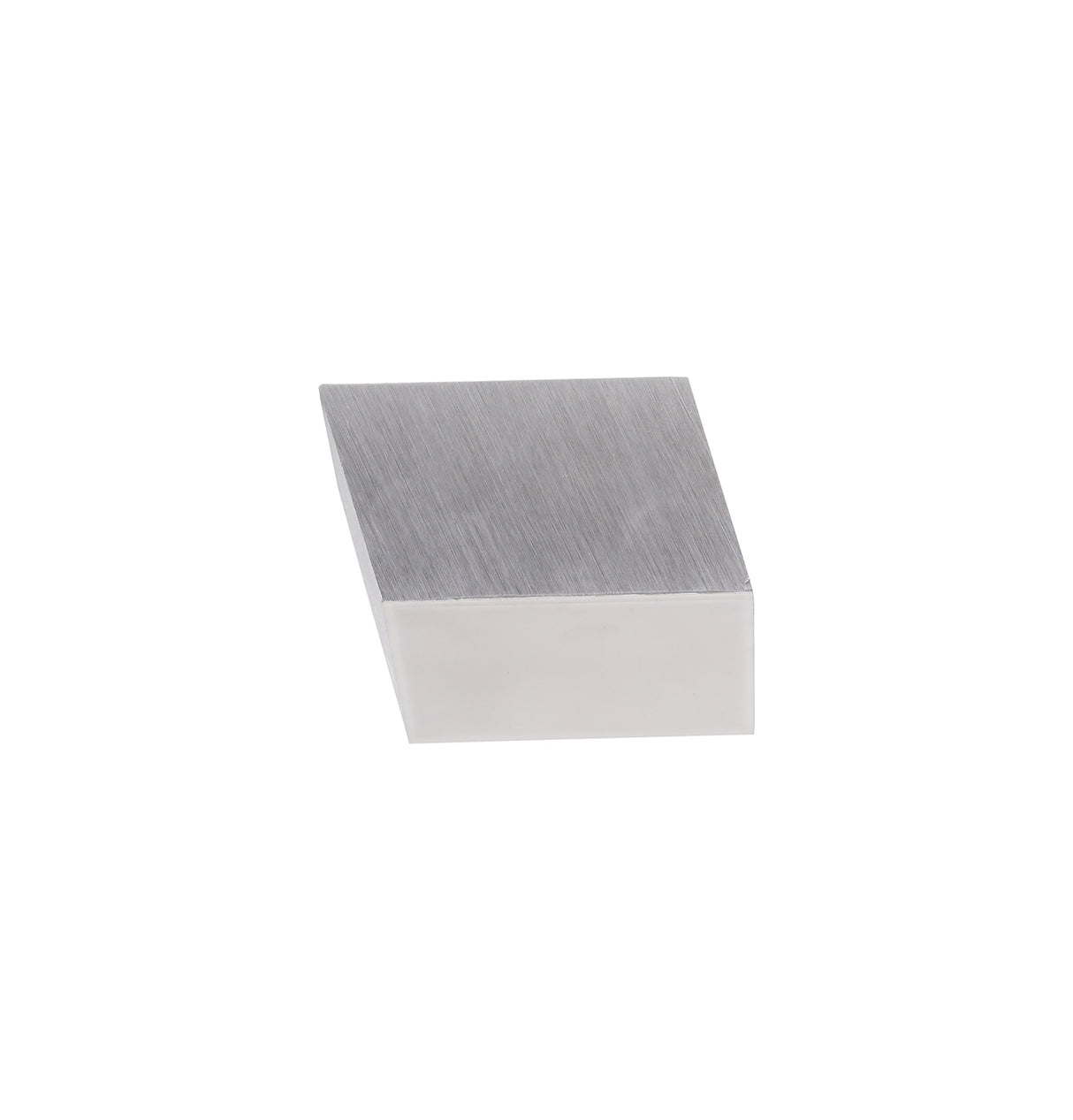 POL3837 Pollux Surface Square Spotlight 9cm 10W LED in a Satin Alum./Frosted White Finish