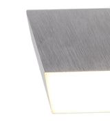 POL3837 Pollux Surface Square Spotlight 9cm 10W LED in a Satin Alum./Frosted White Finish