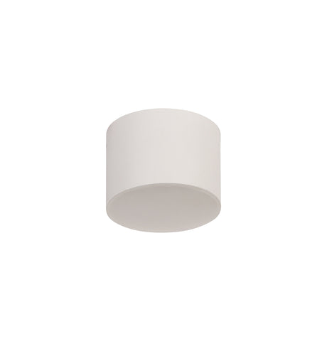 POL4837 Pollux Surface Round Spotlight 10.5cm 10W LED in a Sand White/Frosted White Finish