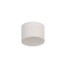 POL4837 Pollux Surface Round Spotlight 10.5cm 10W LED in a Sand White/Frosted White Finish