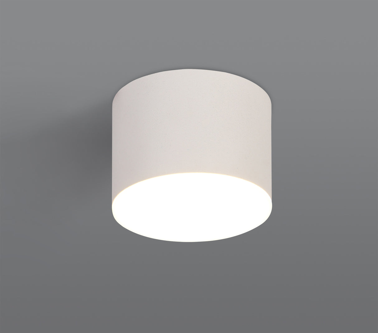 POL4837 Pollux Surface Round Spotlight 10.5cm 10W LED in a Sand White/Frosted White Finish