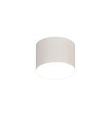 POL4837 Pollux Surface Round Spotlight 10.5cm 10W LED in a Sand White/Frosted White Finish