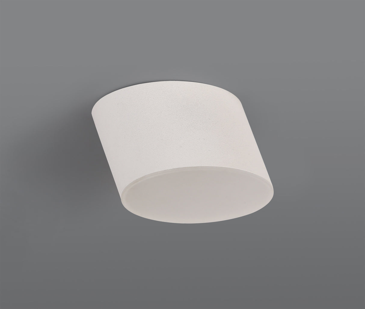 POL4837 Pollux Surface Round Spotlight 10.5cm 10W LED in a Sand White/Frosted White Finish