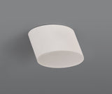 POL4837 Pollux Surface Round Spotlight 10.5cm 10W LED in a Sand White/Frosted White Finish