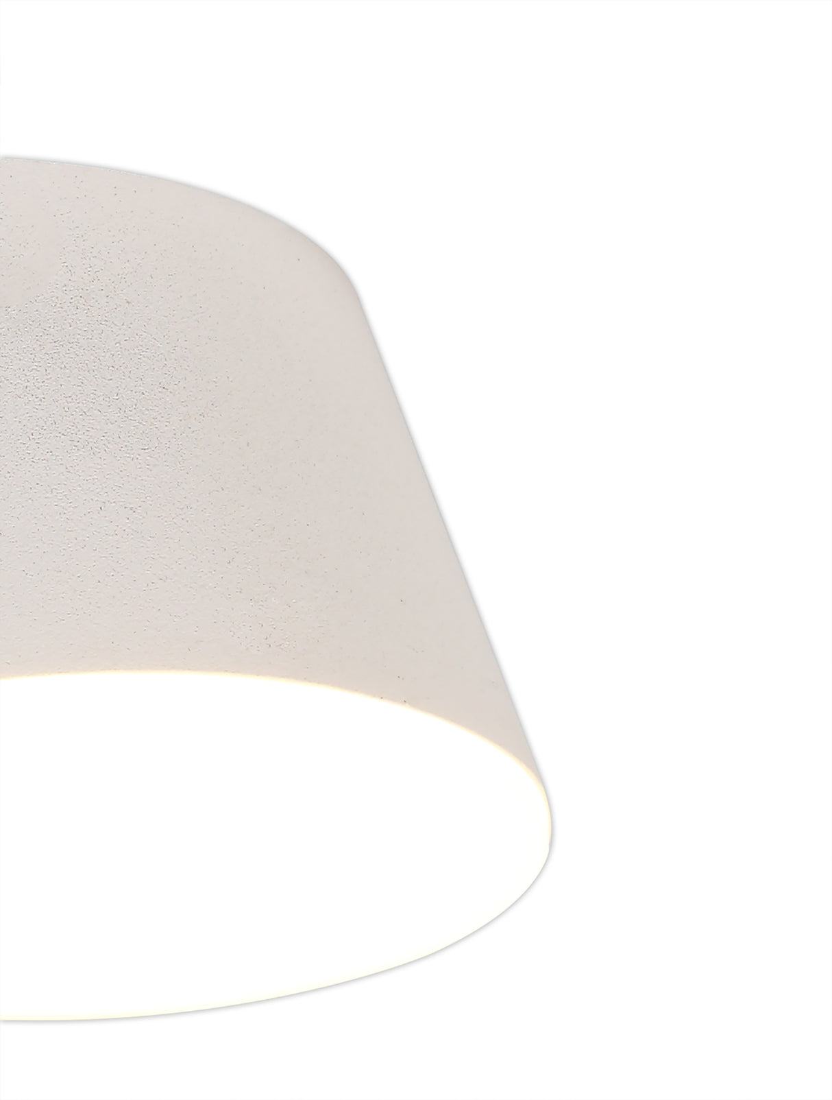 POL4837 Pollux Surface Round Spotlight 10.5cm 10W LED in a Sand White/Frosted White Finish