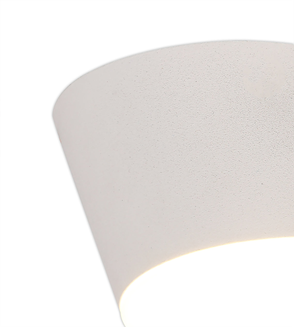 POL4837 Pollux Surface Round Spotlight 10.5cm 10W LED in a Sand White/Frosted White Finish