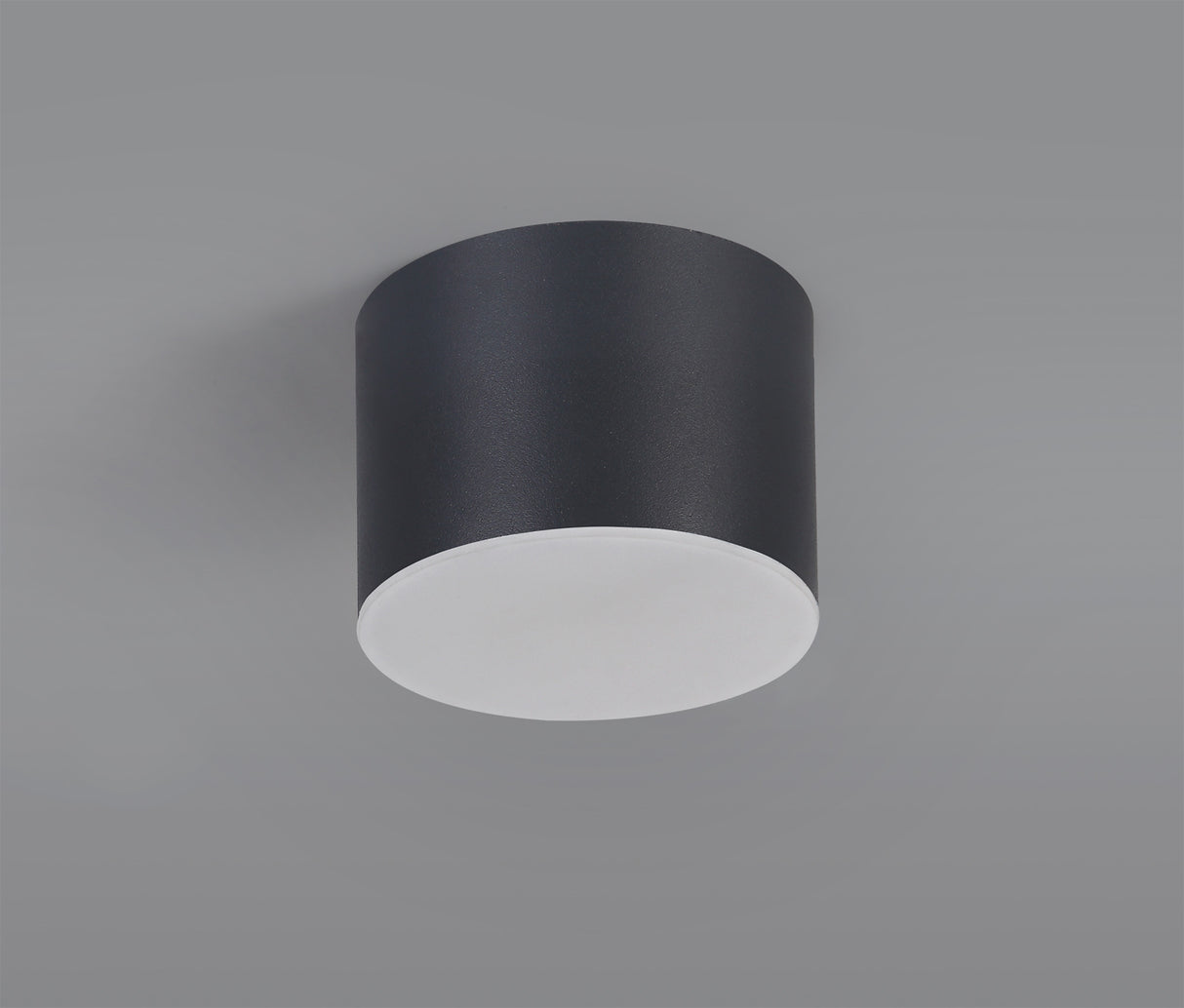 POL5837 Pollux Surface Round Spotlight 10.5cm 10W LED in a Sand Anthracite/Frosted White Finish