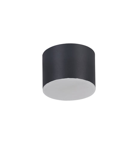 POL5837 Pollux Surface Round Spotlight 10.5cm 10W LED in a Sand Anthracite/Frosted White Finish