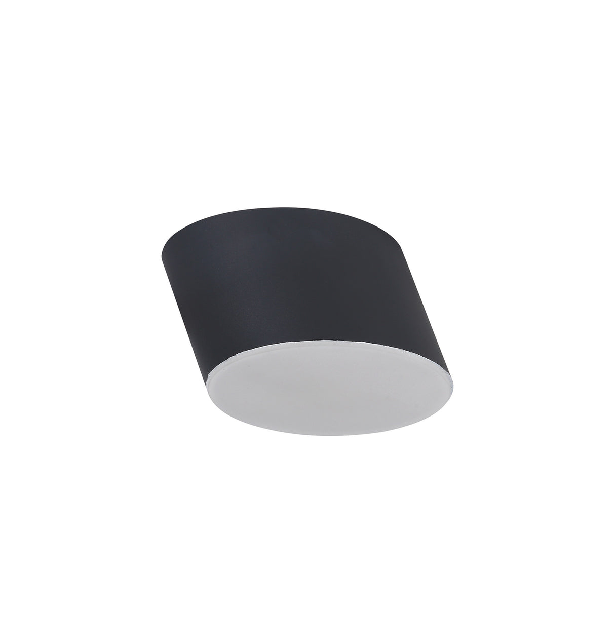 POL5837 Pollux Surface Round Spotlight 10.5cm 10W LED in a Sand Anthracite/Frosted White Finish