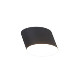 POL5837 Pollux Surface Round Spotlight 10.5cm 10W LED in a Sand Anthracite/Frosted White Finish