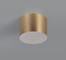 POL6837 Pollux Surface Round Spotlight 10.5cm 10W LED in a Satin Gold/Frosted White Finish