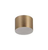 POL6837 Pollux Surface Round Spotlight 10.5cm 10W LED in a Satin Gold/Frosted White Finish