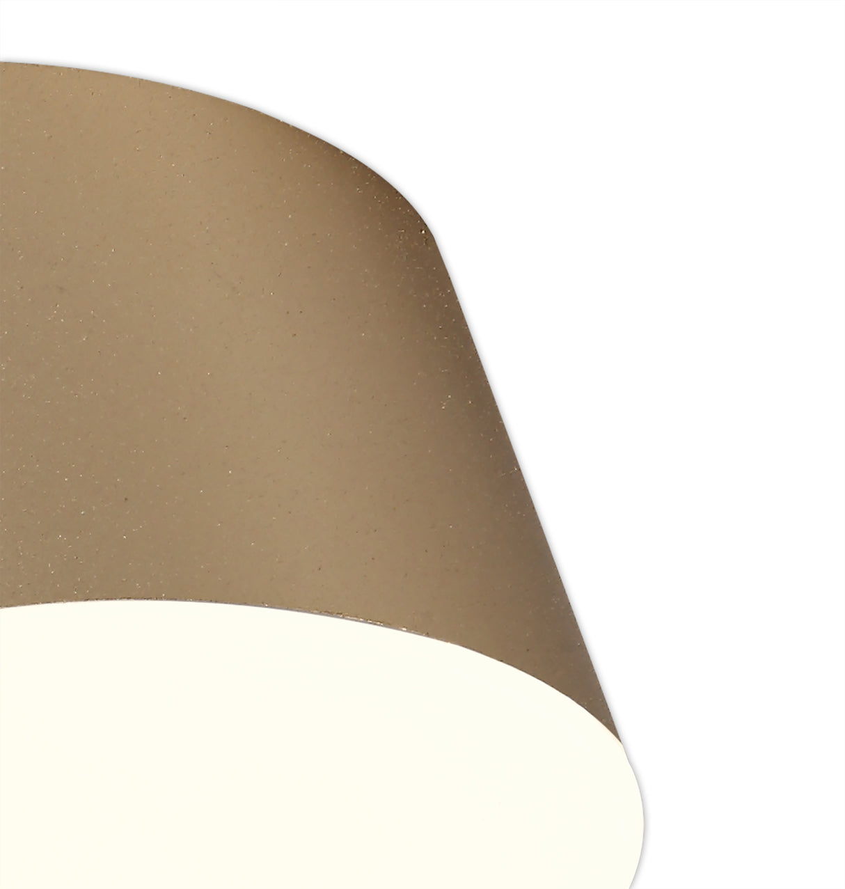 POL6837 Pollux Surface Round Spotlight 10.5cm 10W LED in a Satin Gold/Frosted White Finish