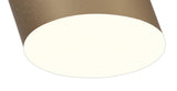 POL6837 Pollux Surface Round Spotlight 10.5cm 10W LED in a Satin Gold/Frosted White Finish