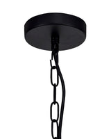 PRO0017 Propus Pendant 2 Light in a Matt Black/Clear Finish