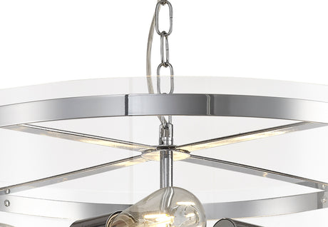 PRO4147 Propus Pendant 4 Light in a Chrome/Clear Finish