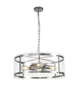 PRO4147 Propus Pendant 4 Light in a Chrome/Clear Finish