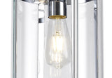 PRO6017 Propus Pendant 1 Light in a Chrome/Clear Finish