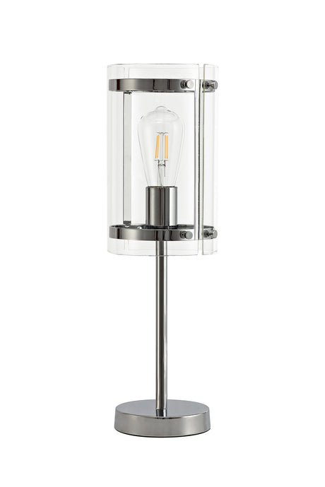 PRO6147 Propus 48.5cm Table Lamp 1 Light in a Chrome/Clear Finish