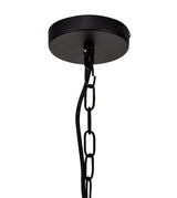 PRO8618 Propus Pendant 4 Light in a Matt Black/Clear Finish