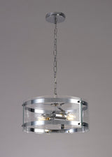 PRO9907 Propus Pendant 2 Light in a Chrome/Clear Finish