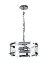 PRO9907 Propus Pendant 2 Light in a Chrome/Clear Finish