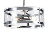 PRO9907 Propus Pendant 2 Light in a Chrome/Clear Finish