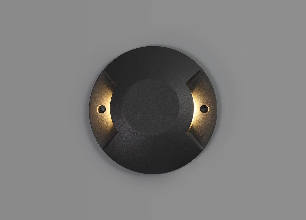 RAN4287 Ran, Above Ground Driveover 2 Light 12W LED IP67 IK10 in a Anthracite Finish